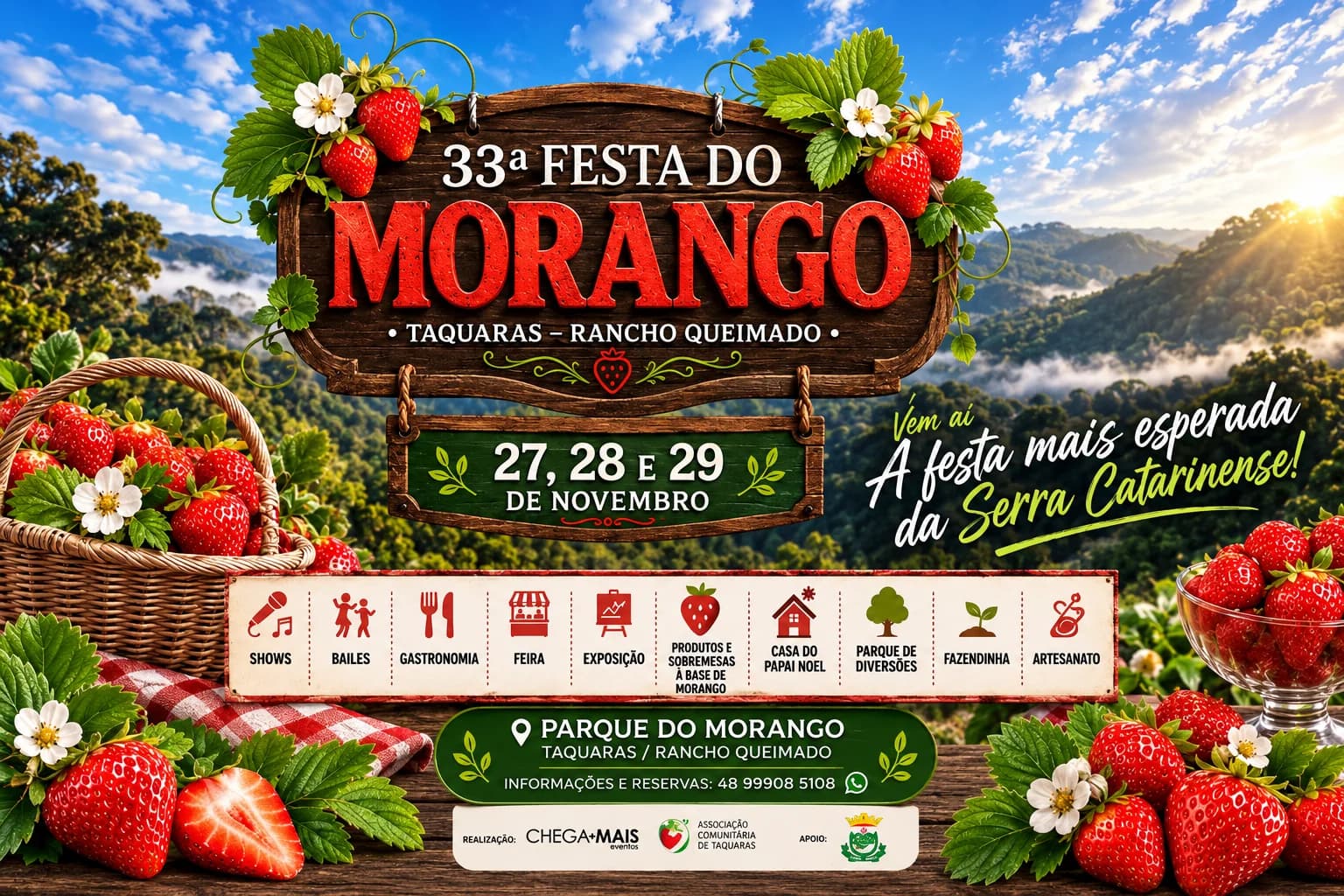 Festa do Morango em Rancho Queimado - SC